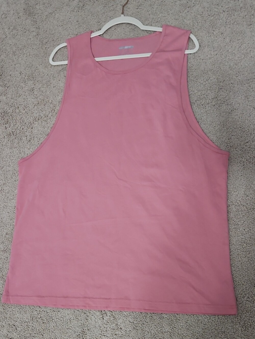 Men's Pink Sleeveless Tank Top